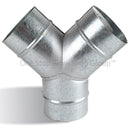 Pressed Equal Y-Piece Rigid Duct Part